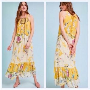 Anthropologie One September Paradiso Maxi Dress EUC XS